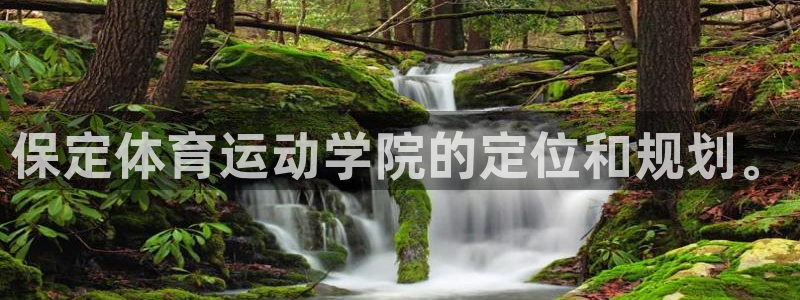 意昂3官网登录：保定体育运动学院的定位和规划。
