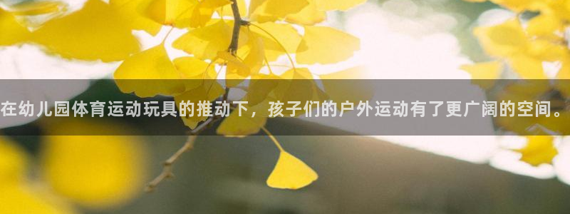 意昂注册平台：在幼儿园体育运动玩具的推动下，孩子们的户外运动有了更广阔的空间。