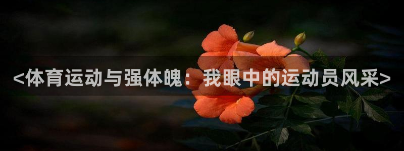 意昂平台注册入口：<体育运动与强体魄：我眼中的运动员风采>