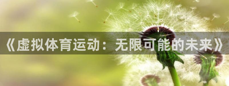 意昂平台登录：《虚拟体育运动：无限可能的未来》