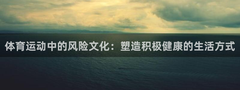 意昂2代理注册：体育运动中的风险文化：塑造积极健康的生活方式